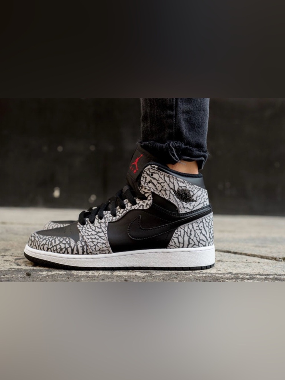 Nike Air Jordan 1 Retro High Supreme in “Black Elephant”  aka “Un-Supreme”
